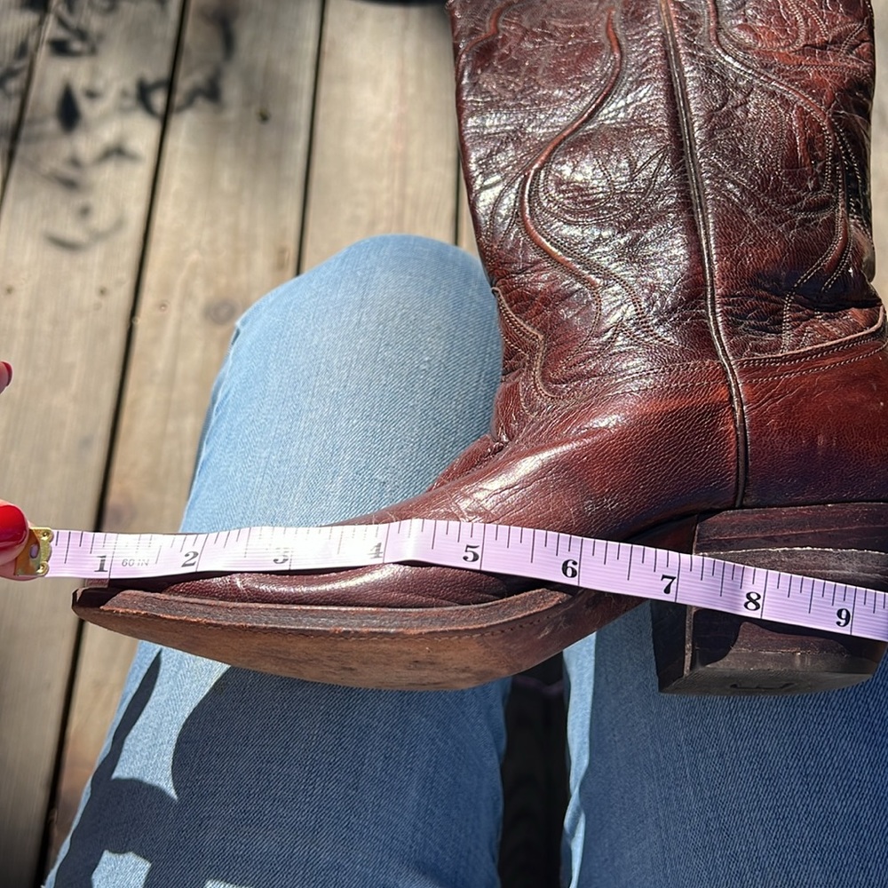 Vintage Dan Post Women’s Cowgirl Boots size 5-1/2 C handmade in SPAIN - Picture 10 of 16